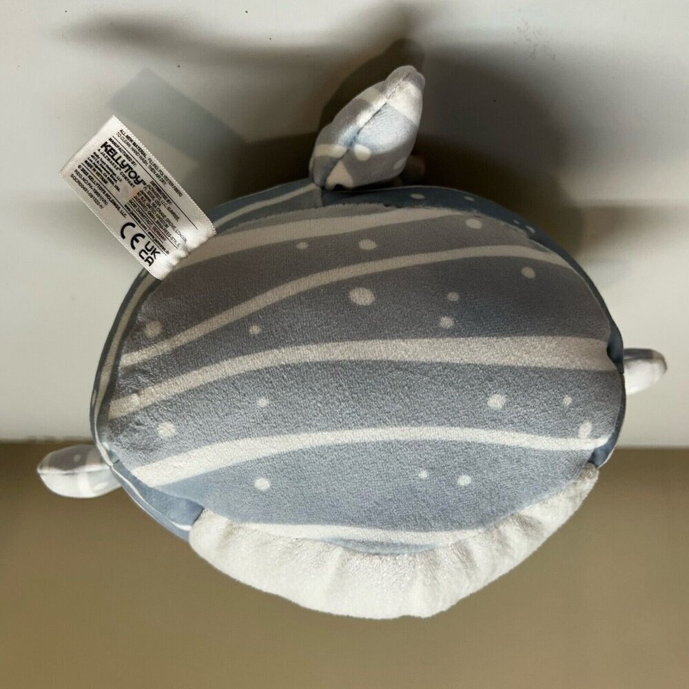 Squishmallows Sachie Whale Shark 8” Plush Stuffed Gray White Striped Dots Wink - Picture 6 of 7